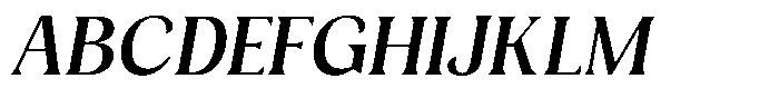 Bianca Morris Light Italic Font UPPERCASE