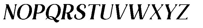 Bianca Morris Light Italic Font UPPERCASE