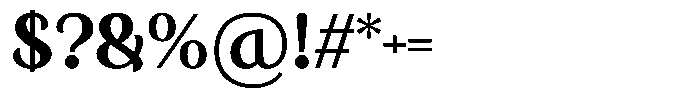 Bianca Morris Regular Font OTHER CHARS