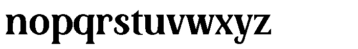 Bianca Morris Regular Font LOWERCASE