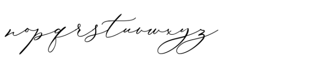 Biancha Script Font LOWERCASE