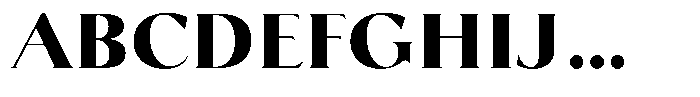 Biarritz Black Font UPPERCASE