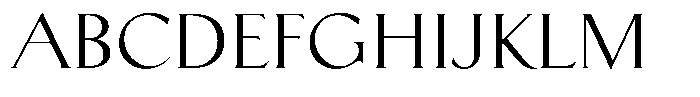 Biarritz Light Font UPPERCASE