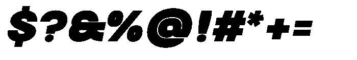 Biarty Black Oblique Font OTHER CHARS