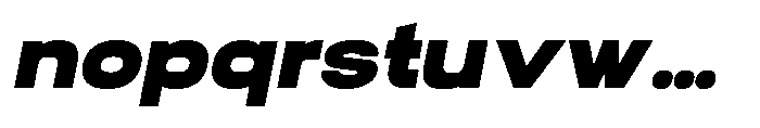 Biarty Black Oblique Font LOWERCASE