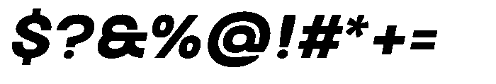 Biarty Bold Oblique Font OTHER CHARS