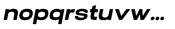 Biarty Bold Oblique Font LOWERCASE