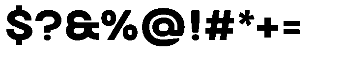 Biarty Bold Font OTHER CHARS