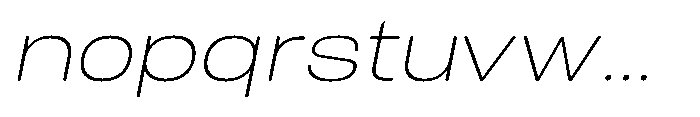 Biarty Extra Light Oblique Font LOWERCASE