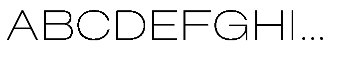 Biarty Extra Light Font UPPERCASE