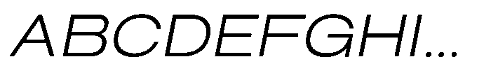 Biarty Light Oblique Font UPPERCASE