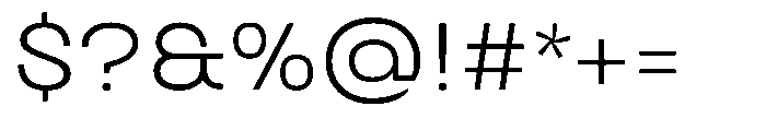 Biarty Light Font OTHER CHARS