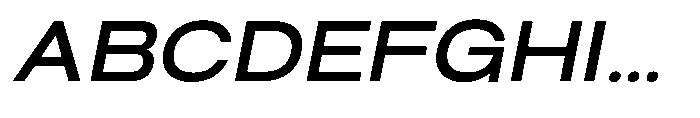 Biarty Medium Oblique Font UPPERCASE