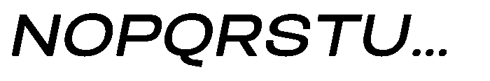 Biarty Medium Oblique Font UPPERCASE
