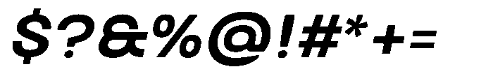 Biarty Semi Bold Oblique Font OTHER CHARS