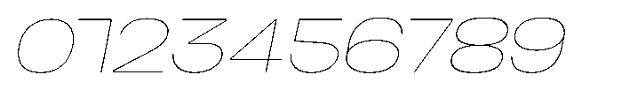 Biarty Thin Oblique Font OTHER CHARS