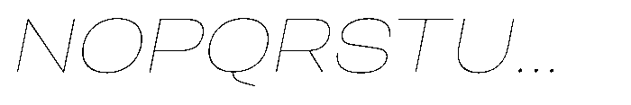 Biarty Thin Oblique Font UPPERCASE