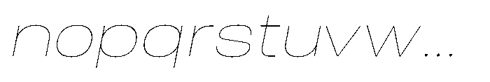 Biarty Thin Oblique Font LOWERCASE