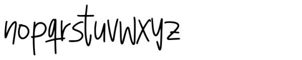Bidarya Signature Font LOWERCASE