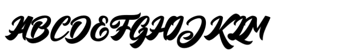Big Blue Script Bold Font UPPERCASE