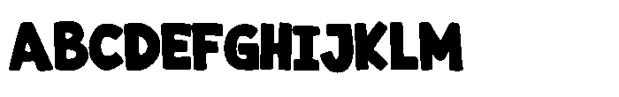 Big Bold Chunky Font UPPERCASE
