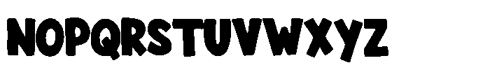 Big Bold Chunky Font UPPERCASE