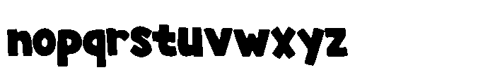 Big Bold Chunky Font LOWERCASE