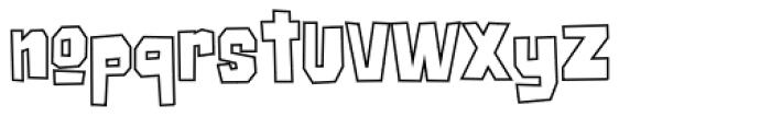 Big Chump BTN Cond Outline Font LOWERCASE
