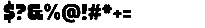 Big Chunko Font OTHER CHARS