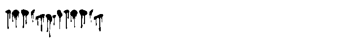 Big Drop Drip Font LOWERCASE