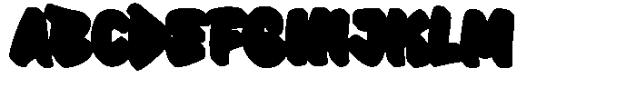 Big Drop Extrude Font UPPERCASE