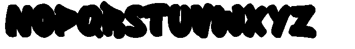 Big Drop Extrude Font UPPERCASE