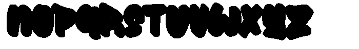 Big Drop Extrude Font LOWERCASE