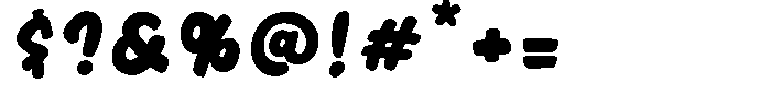 Big Drop Regular Font OTHER CHARS