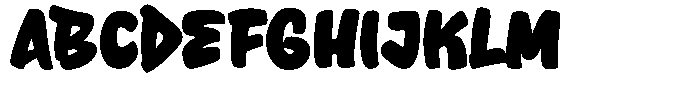 Big Drop Regular Font UPPERCASE