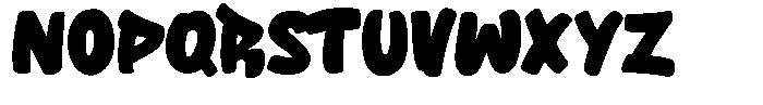 Big Drop Regular Font UPPERCASE
