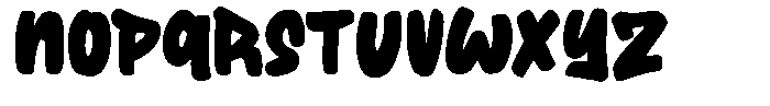 Big Drop Regular Font LOWERCASE