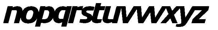 Big Druto Display Bold Italic Font LOWERCASE