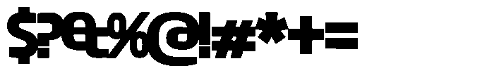 Big Druto Display Bold Font OTHER CHARS