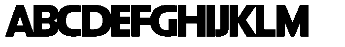 Big Druto Display Bold Font UPPERCASE