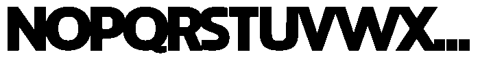 Big Druto Display Bold Font UPPERCASE
