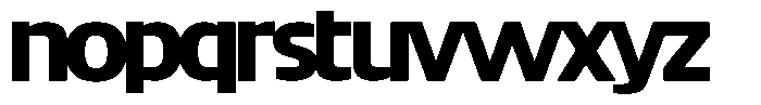 Big Druto Display Bold Font LOWERCASE