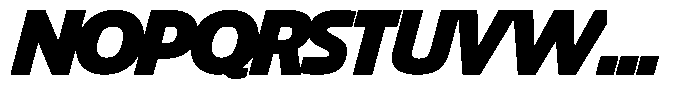 Big Druto Display Extra Bold Italic Font UPPERCASE