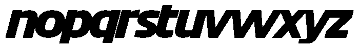 Big Druto Display Extra Bold Italic Font LOWERCASE