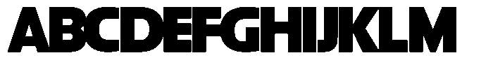Big Druto Display Extra Bold Font UPPERCASE