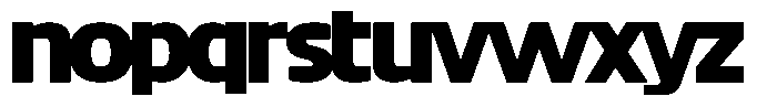 Big Druto Display Extra Bold Font LOWERCASE