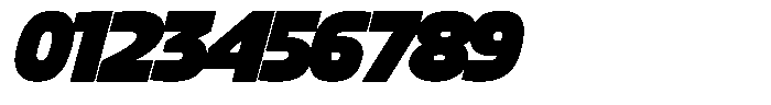 Big Druto Display Heavy Italic Font OTHER CHARS