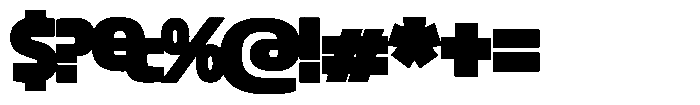 Big Druto Display Heavy Font OTHER CHARS
