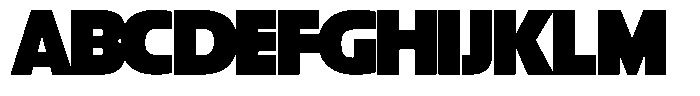 Big Druto Display Heavy Font UPPERCASE