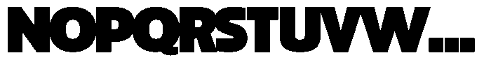 Big Druto Display Heavy Font UPPERCASE